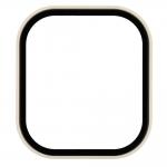 Carcasa cu protectie ecran BizonMobile Adamo compatibila cu Xiaomi Redmi Watch 6 Active, Bej 8 - lerato.ro