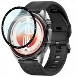Folie protectie Bizon Watch Glass Edge Hybrid compatibile cu Huawei Watch GT 7 (46 mm), Negru 6 - lerato.ro
