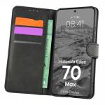 Husa flip cover Bizon Pocket compatibila cu Motorola Edge 70 Max, Negru 3 - lerato.ro