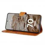 Husa flip cover Bizon Pocket compatibila cu Motorola Edge 70 Max, Maro 6 - lerato.ro