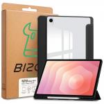 Husa Bizon Tab Clear Matt compatibila cu Samsung Galaxy Tab S12 Plus, 12.6 inch, Negru 9 - lerato.ro