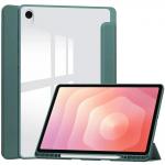 Husa Bizon Tab Clear Matt compatibila cu Samsung Galaxy Tab S12 Plus, 12.6 inch, Dark Green 2 - lerato.ro