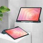 Husa Bizon Tab Clear Matt compatibila cu Samsung Galaxy Tab S12 Plus, 12.6 inch, Dark Green 3 - lerato.ro