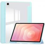 Husa Bizon Tab Clear Matt compatibila cu Samsung Galaxy Tab S12 Plus, 12.6 inch, Light Blue 2 - lerato.ro
