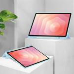 Husa Bizon Tab Clear Matt compatibila cu Samsung Galaxy Tab S12 Plus, 12.6 inch, Light Blue 3 - lerato.ro