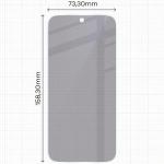 Folie protectie display Bizon Hybrid Shadow Privacy compatibila cu Oppo Find X10 Pro Max, Negru 3 - lerato.ro