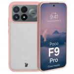 Carcasa Bizon Angelo compatibila cu Xiaomi Poco F9 Pro, Transparent / Roz 3 - lerato.ro