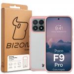 Carcasa Bizon Angelo compatibila cu Xiaomi Poco F9 Pro, Transparent / Roz 7 - lerato.ro