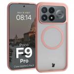 Kit protectie 2 in 1 BizonMobile, Carcasa Bizon MatteO si Folie sticla securizata Bizon Glass Edge, compatibil cu Xiaomi Poco F9 Pro, Roz 4 - lerato.ro