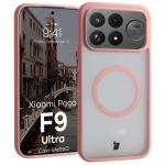 Carcasa Bizon MatteO cu MagSafe compatibila cu Xiaomi Poco F9 Ultra, Roz 3 - lerato.ro