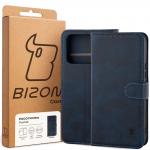 Husa flip cover Bizon Pocket compatibila cu Xiaomi Poco F9 Ultra, Navy Blue 7 - lerato.ro