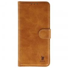 Husa flip cover Bizon Pocket compatibila cu Xiaomi Poco F9 Ultra, Maro