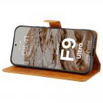 Husa flip cover Bizon Pocket compatibila cu Xiaomi Poco F9 Ultra, Maro 6 - lerato.ro