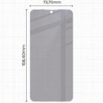 Folie protectie display Bizon Hybrid Shadow Privacy compatibila cu Samsung Galaxy S26 FE, Negru 3 - lerato.ro