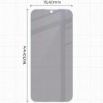 Folie protectie display Bizon Hybrid Shadow Privacy compatibila cu Xiaomi Redmi 17 4G, Negru 3 - lerato.ro