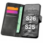 Husa flip cover Bizon Pocket compatibila cu Samsung Galaxy S26 FE / S25 FE, Negru 3 - lerato.ro