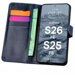 Husa flip cover Bizon Pocket compatibila cu Samsung Galaxy S26 FE / S25 FE, Navy Blue 3 - lerato.ro