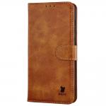 Husa flip cover Bizon Pocket compatibila cu Samsung Galaxy S26 FE / S25 FE, Maro 4 - lerato.ro