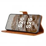 Husa flip cover Bizon Pocket compatibila cu Samsung Galaxy S26 FE / S25 FE, Maro 6 - lerato.ro