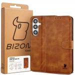 Husa flip cover Bizon Pocket compatibila cu Samsung Galaxy S26 FE / S25 FE, Maro 7 - lerato.ro