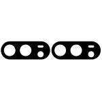 Set de 2 protectii camera foto Bizon Glass Lens compatibile cu iPhone Duo, Negru 4 - lerato.ro