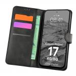 Husa flip cover Bizon Pocket compatibila cu Xiaomi Redmi 17, Negru 3 - lerato.ro