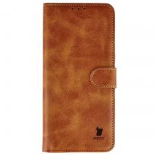 Husa flip cover Bizon Pocket compatibila cu Xiaomi Redmi 17, Maro