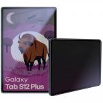 Folie protectie display Bizon Tab Hybrid Shadow Privacy compatibila cu Samsung Galaxy Tab S12 Plus, Negru 2 - lerato.ro
