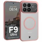 Kit protectie 2 in 1 BizonMobile, Carcasa Bizon MatteO si Folie sticla securizata Bizon Glass Edge, compatibil cu Xiaomi Poco F9 Ultra, Roz 4 - lerato.ro