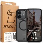 Carcasa Bizon MatteO cu MagSafe compatibila cu Xiaomi Redmi Note 17 Pro, Negru 8 - lerato.ro