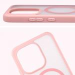 Carcasa Bizon MatteO cu MagSafe compatibila cu Xiaomi Redmi Note 17 Pro, Roz 5 - lerato.ro