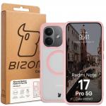 Carcasa Bizon MatteO cu MagSafe compatibila cu Xiaomi Redmi Note 17 Pro, Roz 8 - lerato.ro