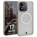 Carcasa Bizon MatteO cu MagSafe compatibila cu Xiaomi Redmi Note 17, Bej 3 - lerato.ro