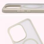 Carcasa Bizon MatteO cu MagSafe compatibila cu Xiaomi Redmi Note 17, Bej 5 - lerato.ro