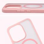 Carcasa Bizon MatteO cu MagSafe compatibila cu Xiaomi Redmi Note 17, Roz 5 - lerato.ro