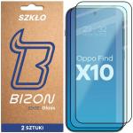 Set 2 folii sticla securizata Bizon Glass Edge compatibile cu Oppo Find X10, Negru 2 - lerato.ro