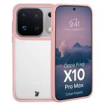 Carcasa Bizon Angelo compatibila cu Oppo Find X10 Pro Max, Transparent / Roz 3 - lerato.ro