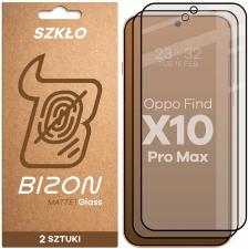 Folii protectie telefoane OPPO, Set 2 folii sticla securizata Bizon Glass Matte Duo compatibile cu Oppo Find X10 Pro Max, Negru, lerato.ro