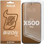 Set 2 folii protectie Bizon Film Matte compatibile cu Vivo X500 Pro, Transparent 2 - lerato.ro