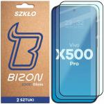 Set 2 folii sticla securizata Bizon Glass Edge compatibile cu Vivo X500 Pro, Negru 2 - lerato.ro