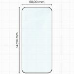Set 2 folii sticla securizata Bizon Glass Edge compatibile cu Vivo X500 Pro, Negru 3 - lerato.ro