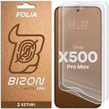 Folii protectie telefoane Vivo, Set 2 folii protectie Bizon Film Matte compatibile cu Vivo X500 Pro Max, Transparent, lerato.ro