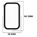 Carcasa cu protectie ecran BizonMobile Adamo compatibila cu Xiaomi Smart Band 11 Active, Transparent 3 - lerato.ro