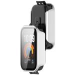 Carcasa cu protectie ecran BizonMobile Adamo compatibila cu Xiaomi Smart Band 11 Active, Satin Silver 6 - lerato.ro