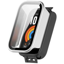Accesorii Xiaomi Smart Band 11 Active, Carcasa cu protectie ecran BizonMobile Adamo compatibila cu Xiaomi Smart Band 11 Active, Satin Silver, lerato.ro