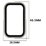 Carcasa cu protectie ecran BizonMobile Adamo compatibila cu Xiaomi Smart Band 11 Active, Satin Champagne 3 - lerato.ro