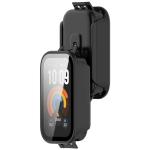 Carcasa cu protectie ecran BizonMobile Adamo compatibila cu Xiaomi Smart Band 11 Active, Matte Black 5 - lerato.ro