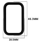 Carcasa cu protectie ecran BizonMobile Adamo compatibila cu Xiaomi Smart Band 11 Active, Matte Black 3 - lerato.ro