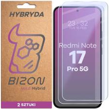 Folii protectie telefoane Xiaomi, Set 2 folii protectie Bizon Hybrid Mule Duo compatibile cu Xiaomi Redmi Note 17 Pro 5G, Transparent, lerato.ro