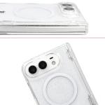 Husa Bizon SparklO cu MagSafe compatibila cu iPhone Duo, Glitter Clear 6 - lerato.ro